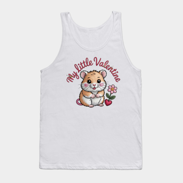 Hamster Valentine Tank Top by JessArty