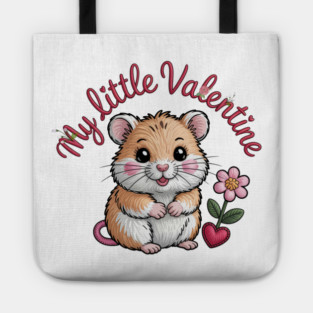 Hamster Valentine Tote