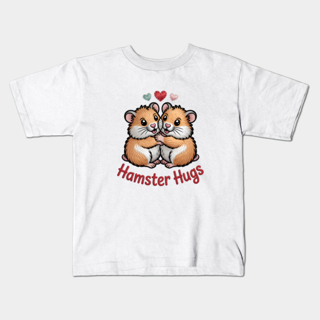 Hamster Valentine Kids T-Shirt by JessArty