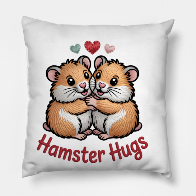 Hamster Valentine Pillow by JessArty