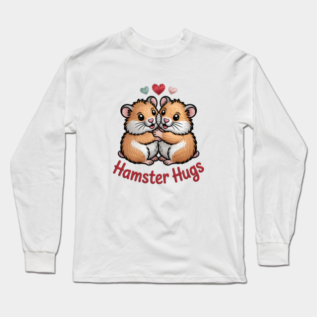 Hamster Valentine Long Sleeve T-Shirt by JessArty
