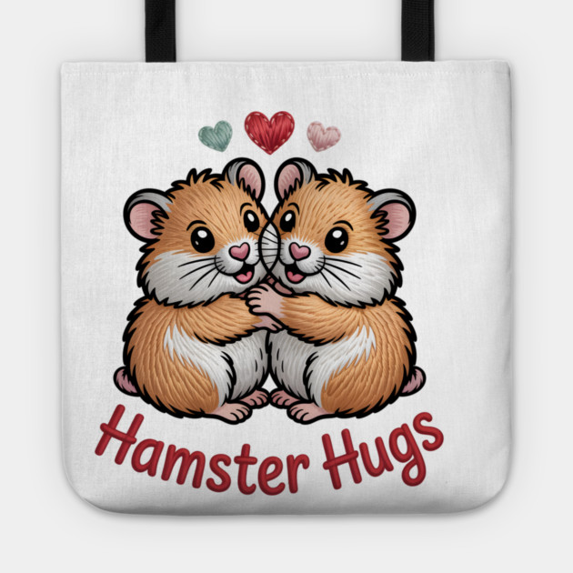 Hamster Valentine Tote by JessArty