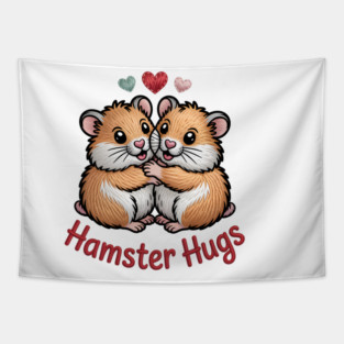 Hamster Valentine Tapestry