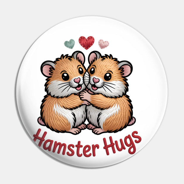 Hamster Valentine Pin by JessArty