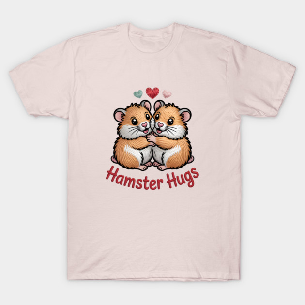 Hamster Valentine T-Shirt by JessArty