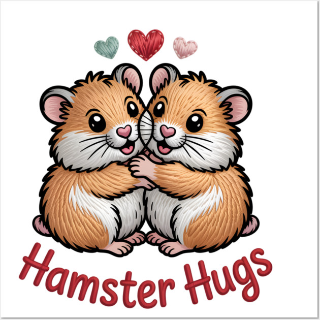 Hamster Valentine Wall Art by JessArty