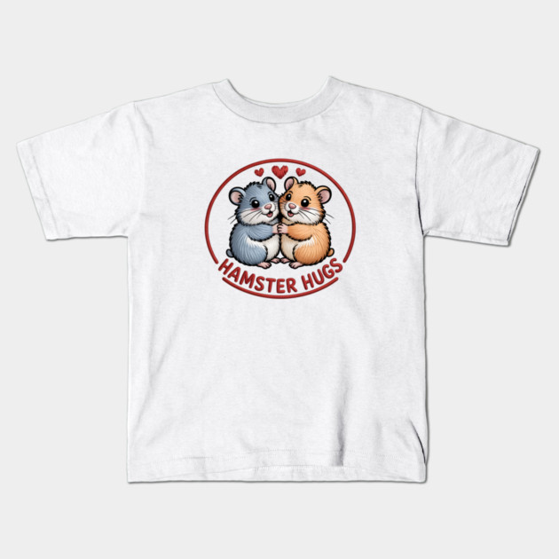 Hamster Valentine Kids T-Shirt by JessArty