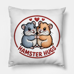 Hamster Valentine Pillow
