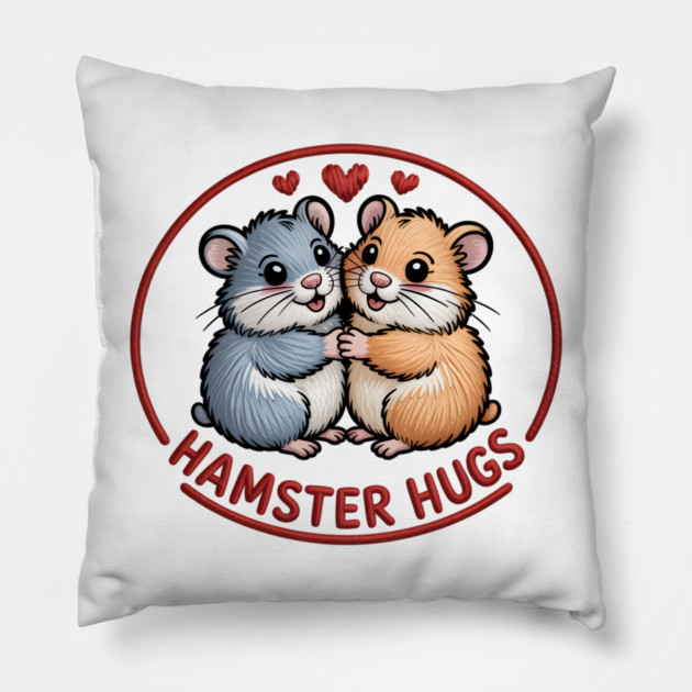 Hamster Valentine Pillow by JessArty