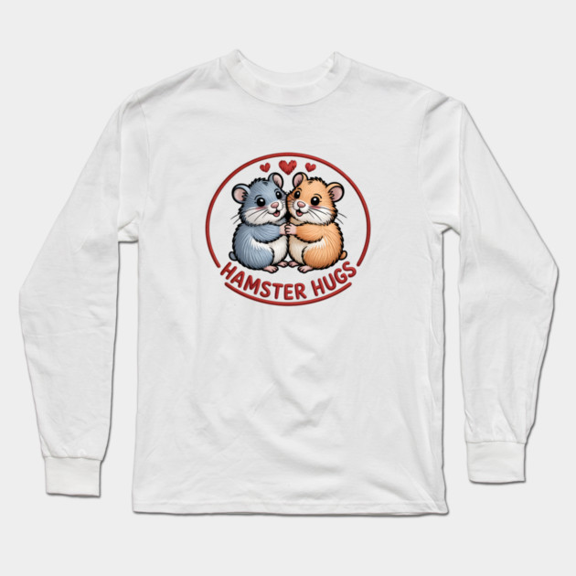 Hamster Valentine Long Sleeve T-Shirt by JessArty