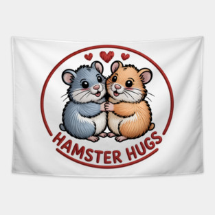 Hamster Valentine Tapestry