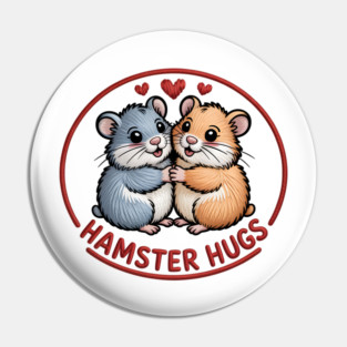 Hamster Valentine Pin
