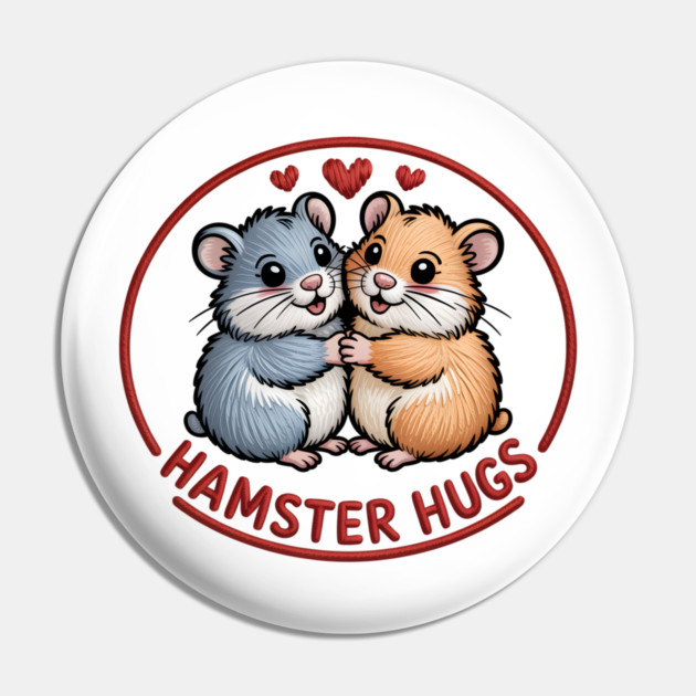 Hamster Valentine Pin by JessArty