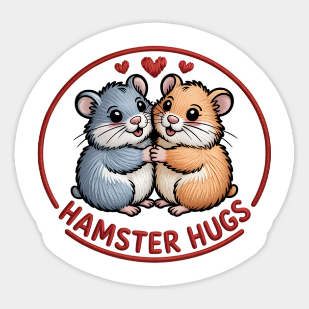 Hamster Valentine Magnet by JessArty