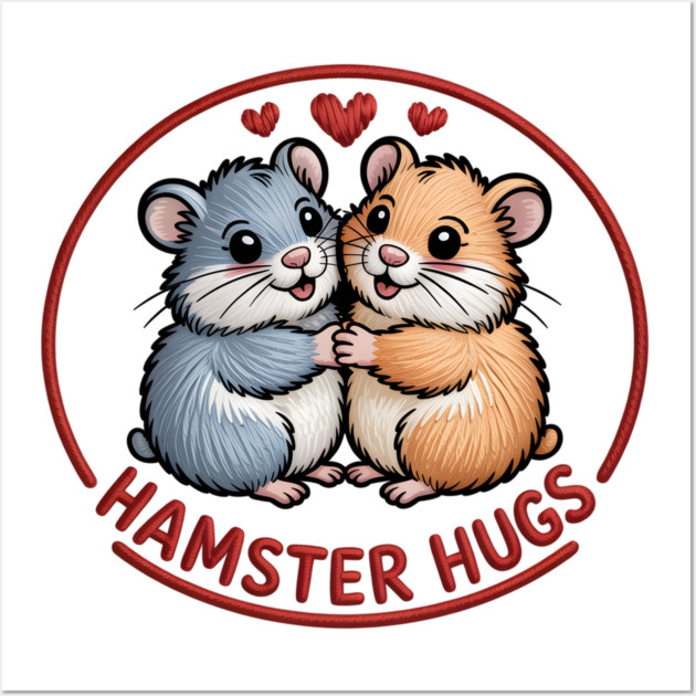 Hamster Valentine Wall Art by JessArty