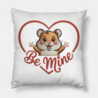 Hamster Valentine Pillow