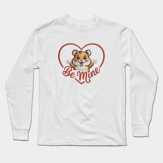Hamster Valentine Long Sleeve T-Shirt by JessArty