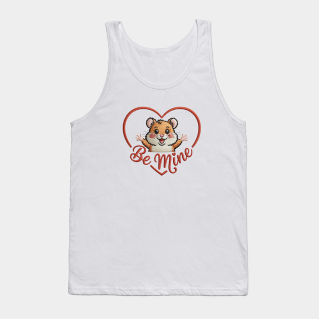 Hamster Valentine Tank Top by JessArty