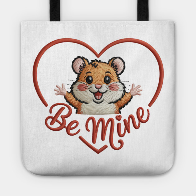 Hamster Valentine Tote by JessArty
