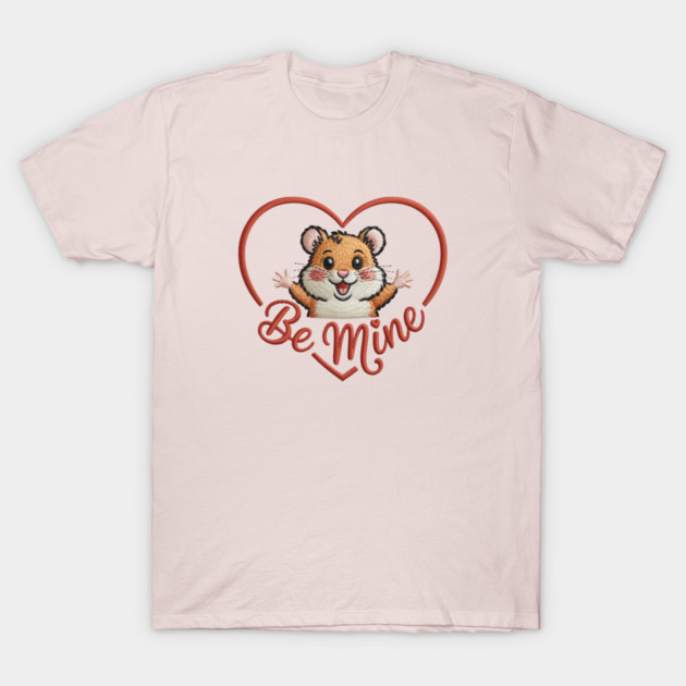 Hamster Valentine T-Shirt by JessArty