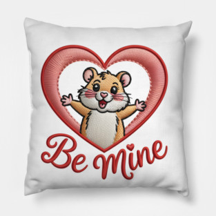 Hamster Valentine Pillow