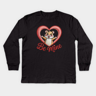 Hamster Valentine Kids Long Sleeve T-Shirt