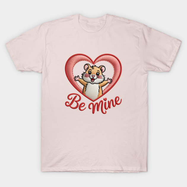 Hamster Valentine T-Shirt by JessArty