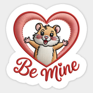 Hamster Valentine Magnet