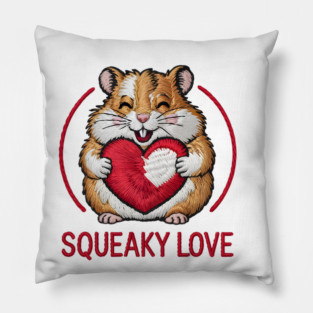 Hamster Valentine Pillow
