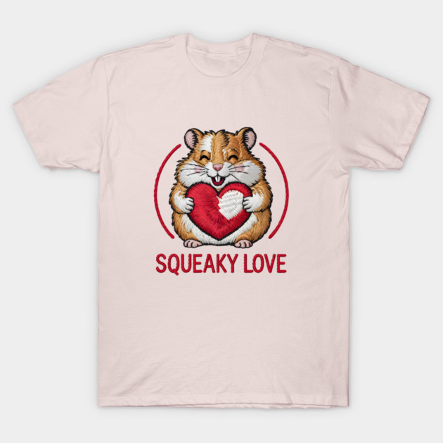 Hamster Valentine T-Shirt by JessArty