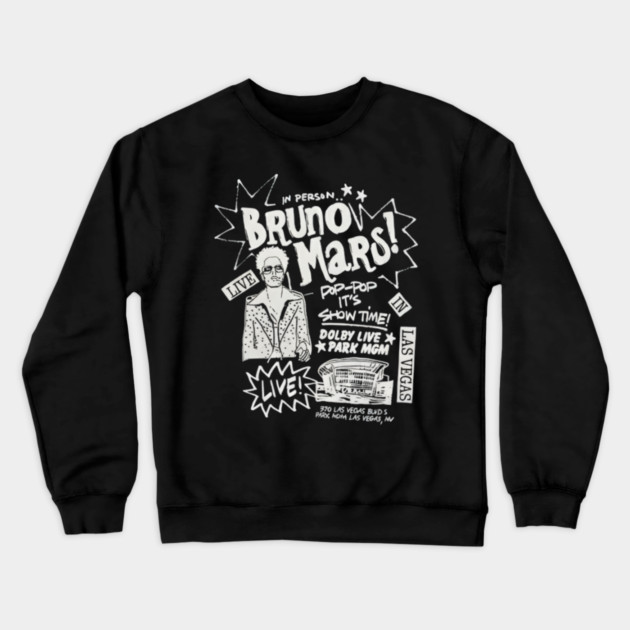 Bruno-Mars Crewneck Sweatshirt by dtr_art