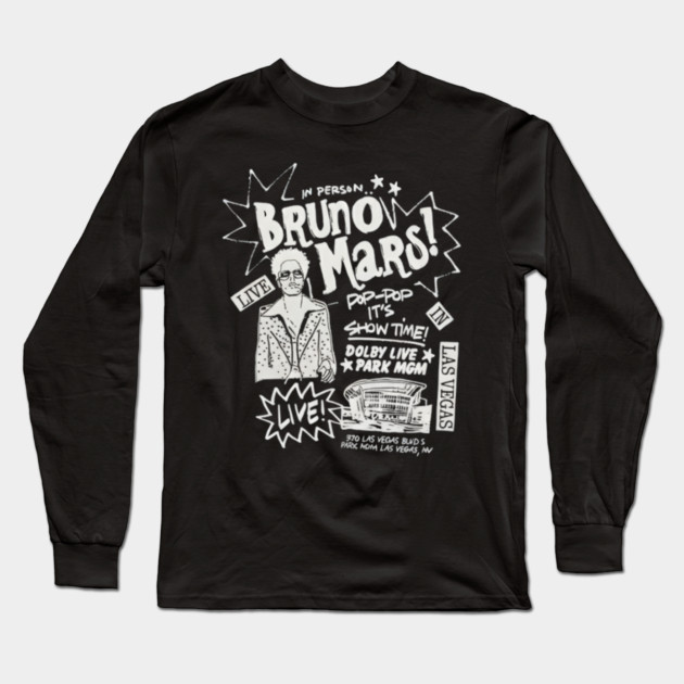 Bruno-Mars Long Sleeve T-Shirt by dtr_art