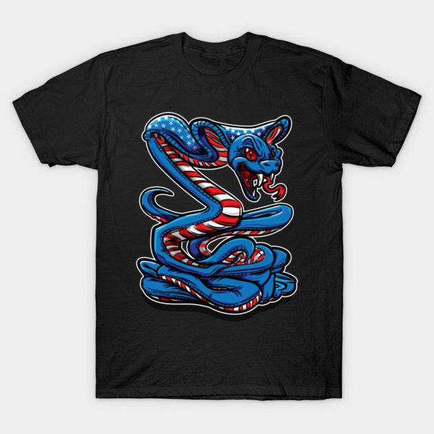 Star Spangled Cobra T-Shirt by eShirtLabs