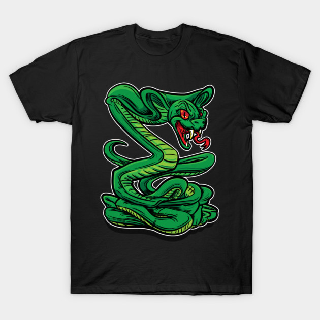 Green Cobra T-Shirt by eShirtLabs