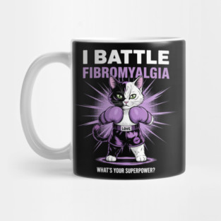 I Battle Fibromyalgia Awareness Mug