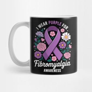 I Wear Purple For Fibromyalgia Awareness Month Mug