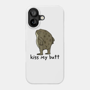 Kiss My Butt Green Frog Phone Case