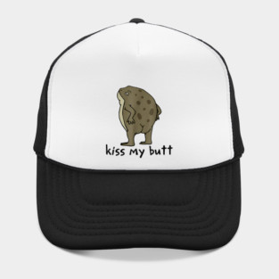 Kiss My Butt Green Frog Hat