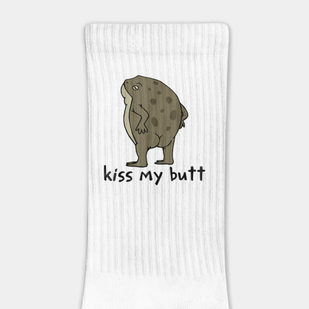 Kiss My Butt Green Frog by James Bates