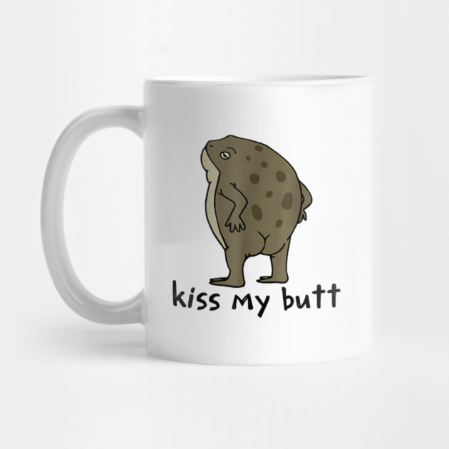 Kiss My Butt Green Frog by James Bates