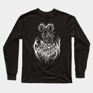 Goatmageddon – Demonic Goat Metal Logo Long Sleeve T-Shirt