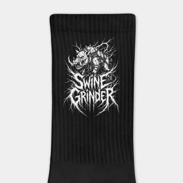 Swine Grinder – Brutal Hog Metal Logo by Designed By Marty