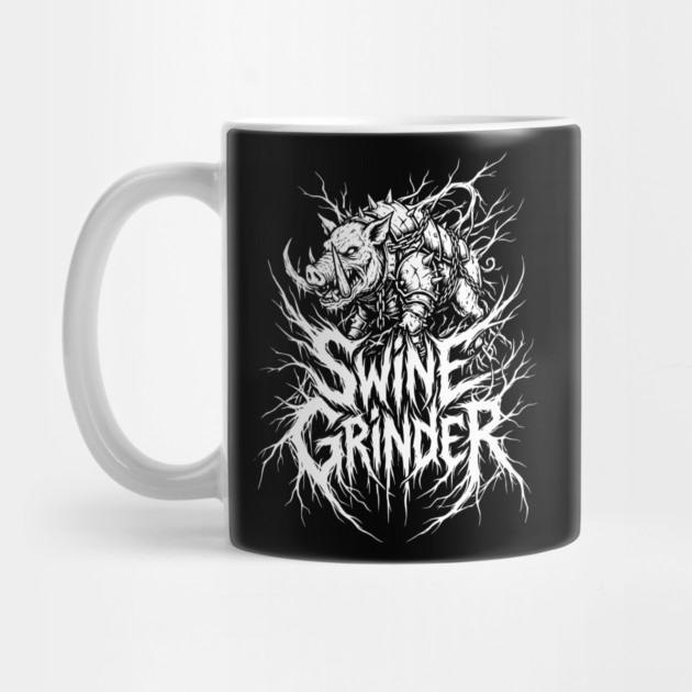 Swine Grinder – Brutal Hog Metal Logo by Designed By Marty
