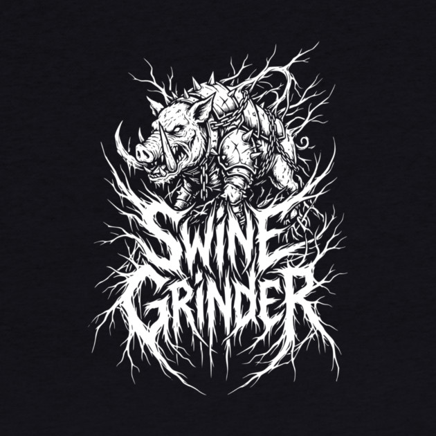 Swine Grinder – Brutal Hog Metal Logo by Designed By Marty