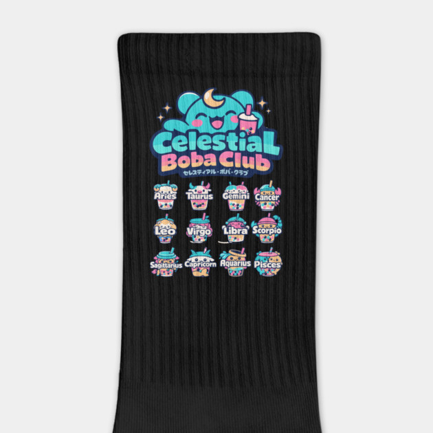 Celestial Boba Club – Kawaii Zodiac Vaporwave by Designed By Marty