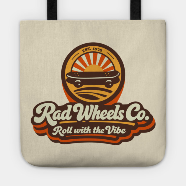 Rad Wheels Co. Est. 1978 – Retro Skate Logo Tote by Designed By Marty