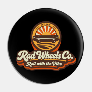 Rad Wheels Co. Est. 1978 – Retro Skate Logo Pin