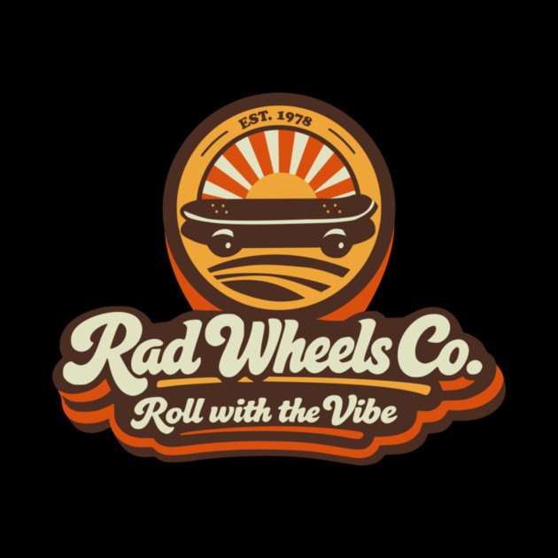 Rad Wheels Co. Est. 1978 – Retro Skate Logo by Designed By Marty