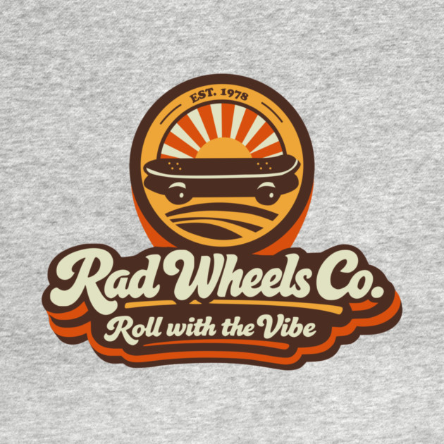 Rad Wheels Co. Est. 1978 – Retro Skate Logo by Designed By Marty