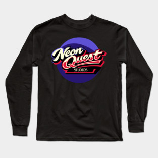 Neon Quest Studios – Retro Game Badge Long Sleeve T-Shirt
